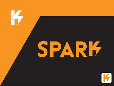 Spark logo design art artistic design flat icon lettering logo minimal typography vector