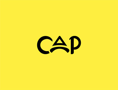 Cap logo design branding creative logo design fashion flat icon illustraion illustrator lettering logo minimal minimalist professional shopping style typography vector yellow