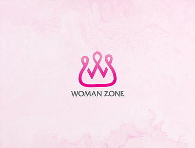 Women zone logo design app artistic branding community logo design famine fashion flat icon illustrator location logo minimal ngo shopping ui ux