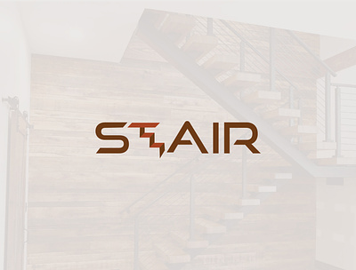 Stair logo design artistic band creative logo design flat icon lettering logo minimal realestatelogo simple stair symbol typography vector wording wordmark logo