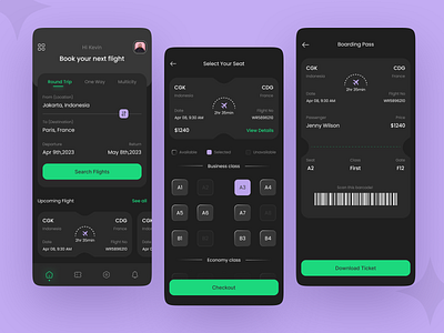 Air-ticket App | Boarding Pass