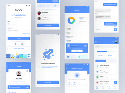 Cloud Storage App | UX/UI