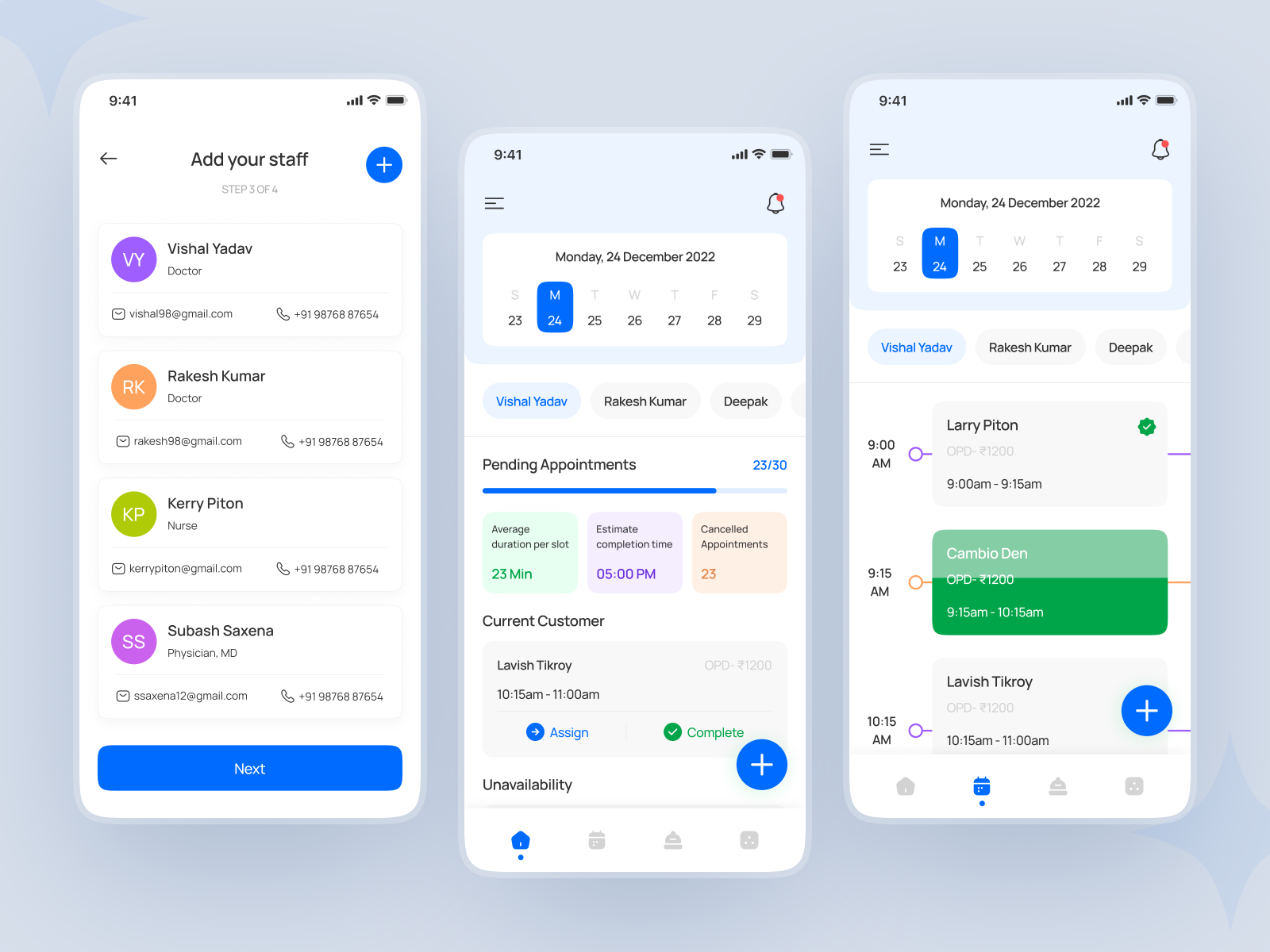 Online Appointment Booking App Design by Vivek Harkhani on Dribbble