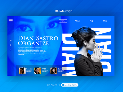 Indonesia Actor Landing Page Design