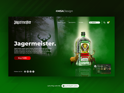 Landing Page Jagermaister Beer