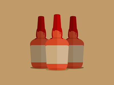 Bourbon Bottle Illustration
