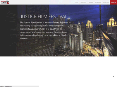 Justice Film Fest Animations animation css film fest responsive web design