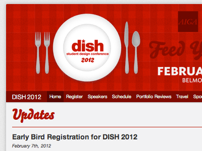 Dish Conference Website aiga interactive responsive site web website wordpress