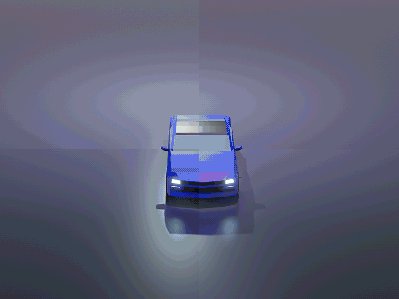 Low poly car animation blender3d car gif animated lowpoly photoshop