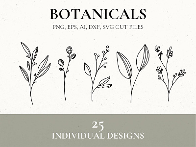 Leafy Botanicals botanicals clip art leaves svg