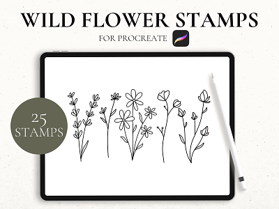 Wildflower Stamps For Procreate