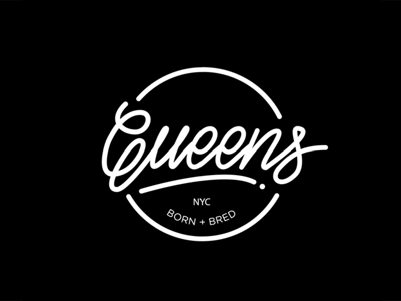 Queens Monoline Motion Graphic after effects animation design font illustrator lettering monoline motion motion graphics type typeface typography