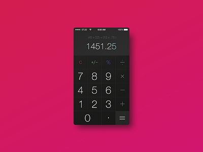 ios Calculator reskin