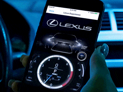 Lexus Shazam Experience brand interface lexus motion shazam ui ux