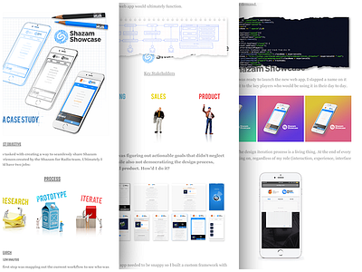 Shazam Showcase Case Study case study code experience illustration interaction iphone photoshop ui ux