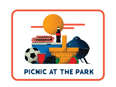 Summer picnic bbq illustration picnic summer