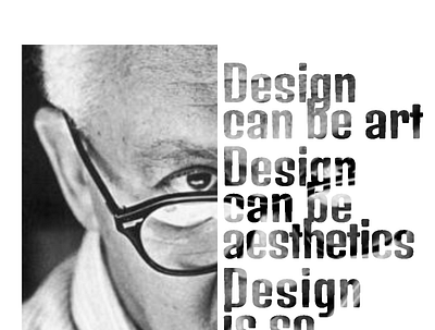 Paul Rand Portrait Quote design quote typography