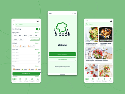 Recipe App Concept chef cook cook app cooking culinary diet food food app logo meal mobile app recipe recipes app restaurant ui ux