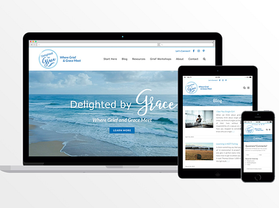 Delighted by Grace brand design email integration graphic design logo social media we web design web development