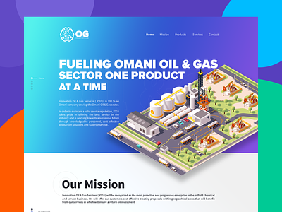Omani Oil & Gas website design design gas gaz interface muscat oil oman petrol ui website