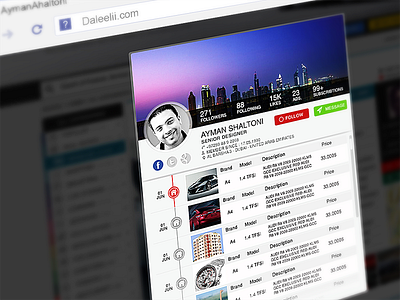 Daleelii System - User Profile - Popup commerce daleelii e free network project social ui ux webdesign website