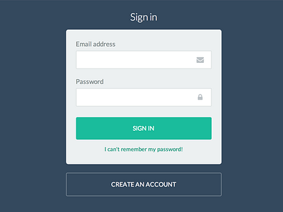 Sign in form design form in password regestration sign ui ux web