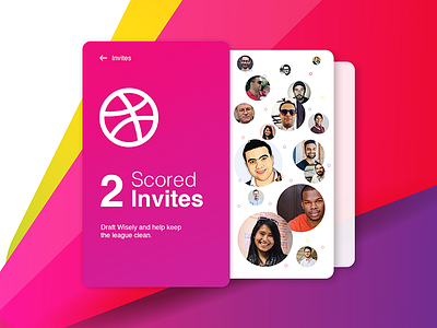 2 Dribbble Invites dribbble invitation invitations invite