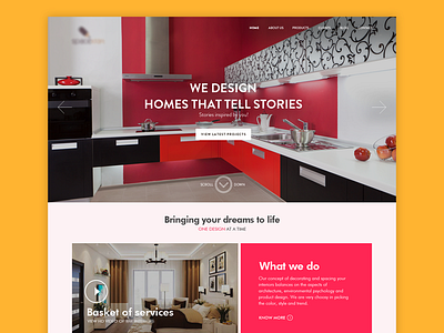 Interior Design company website