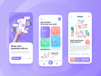 Digital Agency App Design