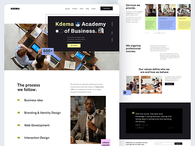 Kdema Academy academy analytics business businessconceptdesignui businesscourses courses design fullpageui kdemaacademy landingpage professionalcourses services ui uiux uiuxdesign ux webuiux