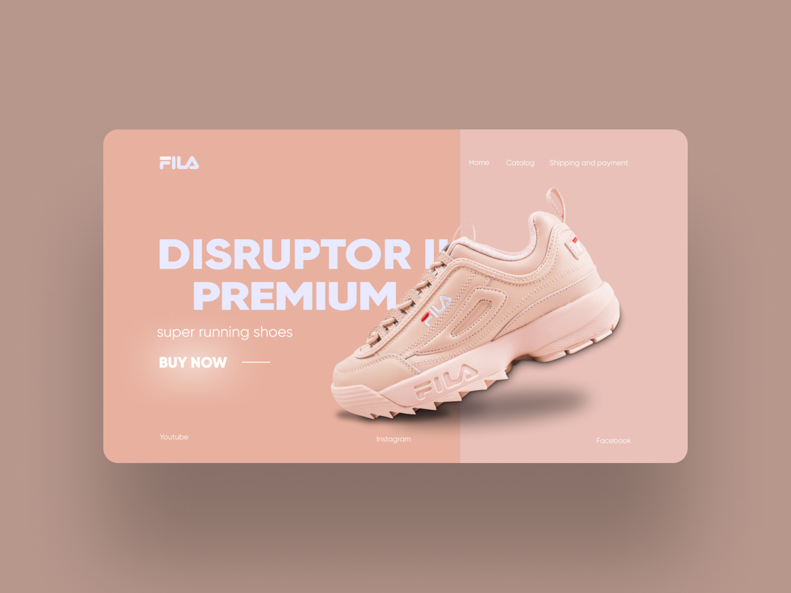 Fila home page concept by Pavel Okunev on Dribbble