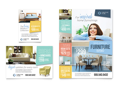 Furniture Store Flyer & Advertisement Templates ad design advertisement flyer flyer design flyer template furniture store indesign template layout print design stocklayouts template