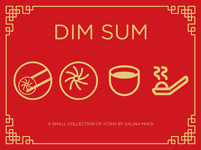 Dim Sum Icon Set (the beginning) dim dimsum food icons sum