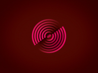 O circle mark circle logo minimal o simple spiral