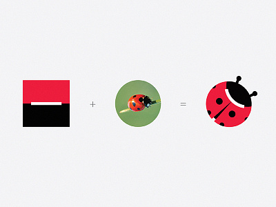 Ladybug Logo creative flat illustration ladybug logo minimalistic presentation