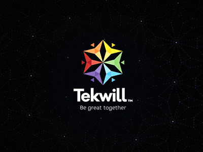 TEKWILL AWARDS LED ANIMATION animation design gif logo minimal motion titles typography