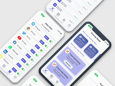 Screeb: A productivity app app branding design prototype ui ux web