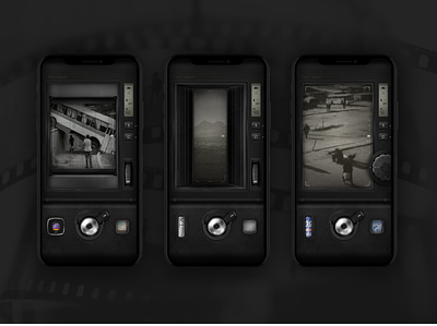 Analog Film Camera App - FIMO app camera app design film ui
