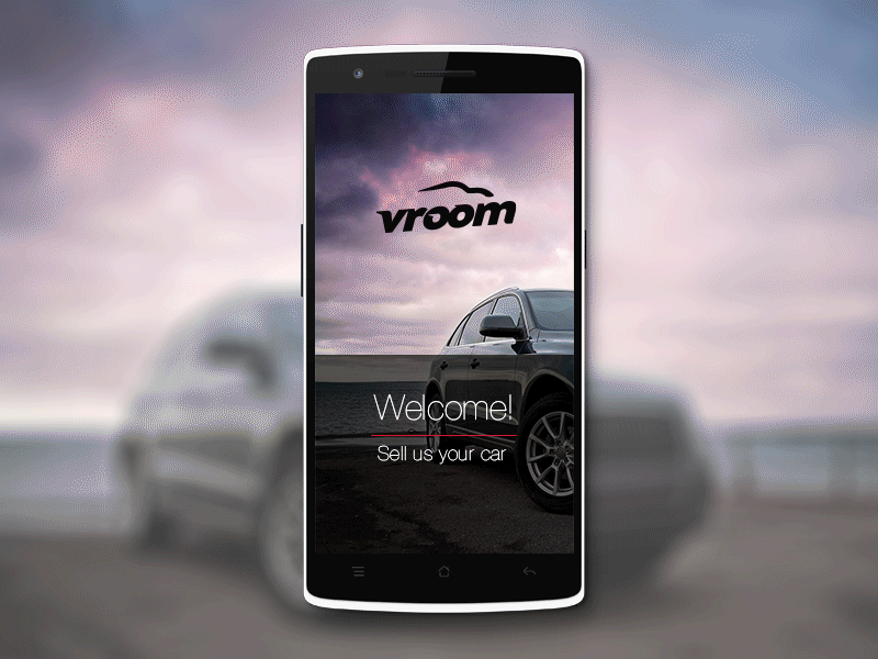 Sell Your Car - Vroom Concept app app design application car mobile sell taking a picture