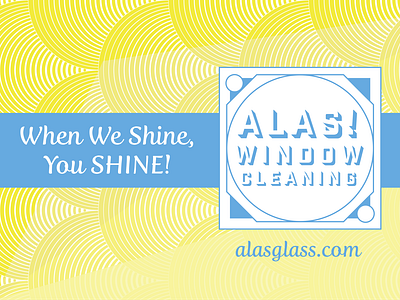 Alas Glass Logo and business card design