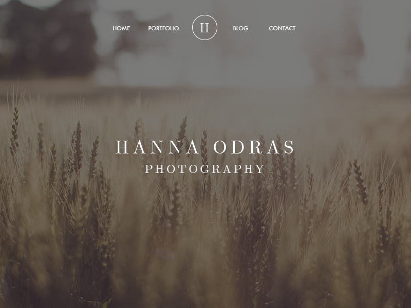 Hanna Odras Website Redesign redesign design web design ui ux landing page