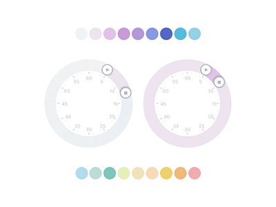 Rainbow Wheel | Time picker for mobile app colours design ios mobile time picker toggl ui ux