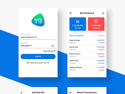 VBook - Mobile App Design