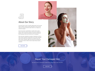 Treatme - Theme Design 4 2021 body dental design photoshop skin theme uiux web design