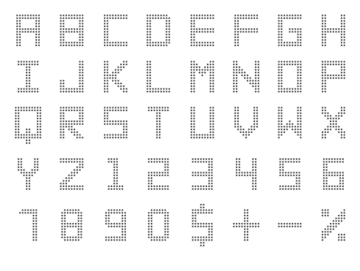 Dotted ABCD Letters by Chetan Kotadiya on Dribbble