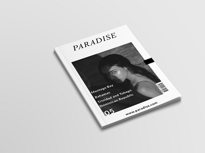 paradise mag branding design illustration minimal typography web