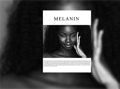 Melanin branding design minimal typography