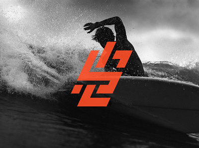 Linus Stinson Logo design branding graphic design logo logodesign minimal monogram orange sport