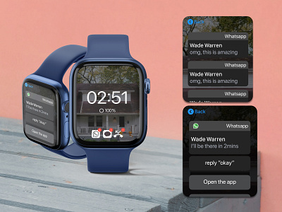 Apple watch interface animation ui