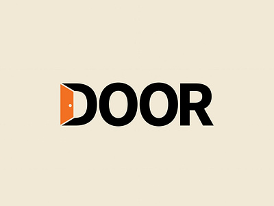 Door Logo adobe illustrator branding design flat logo vector